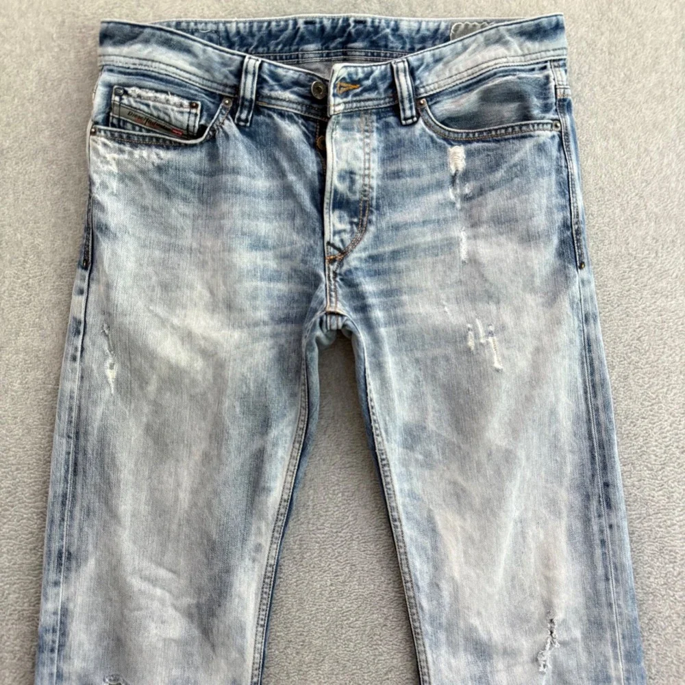 Diesel Viker Blue Eyecons 2010/2 Edition Mens Jeans 32x34 Light Wash Made Italy